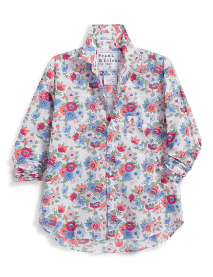 EILEEN Pink and Red with Blue Floral, Made with Liberty Fabric