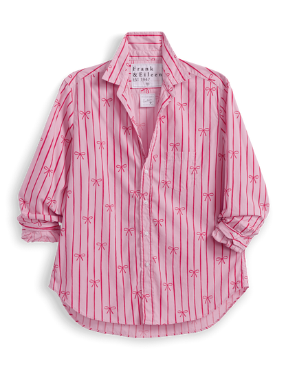 EILEEN Red Bows, Italian Cotton