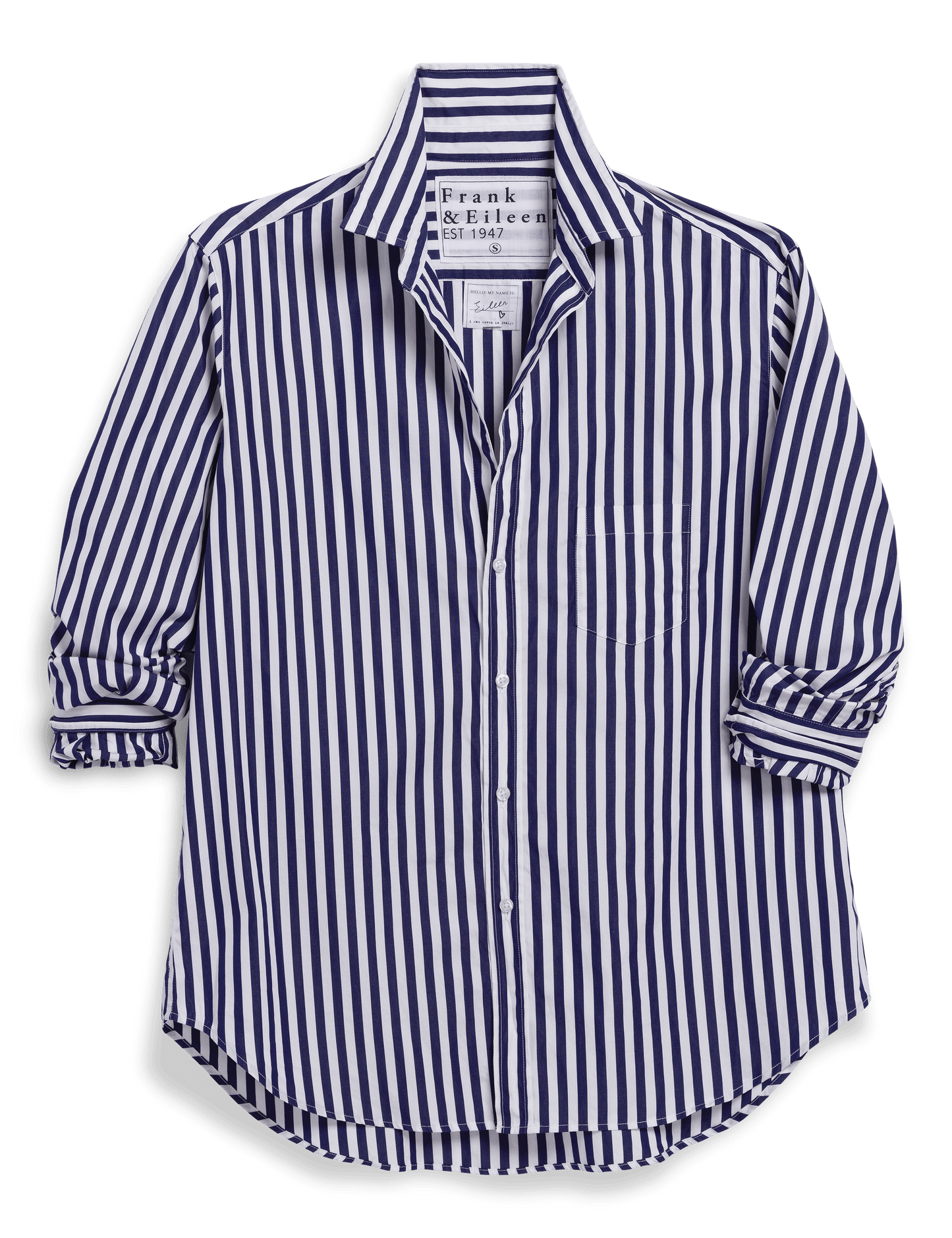 EILEEN Navy and White Stripe, Italian Superluxe