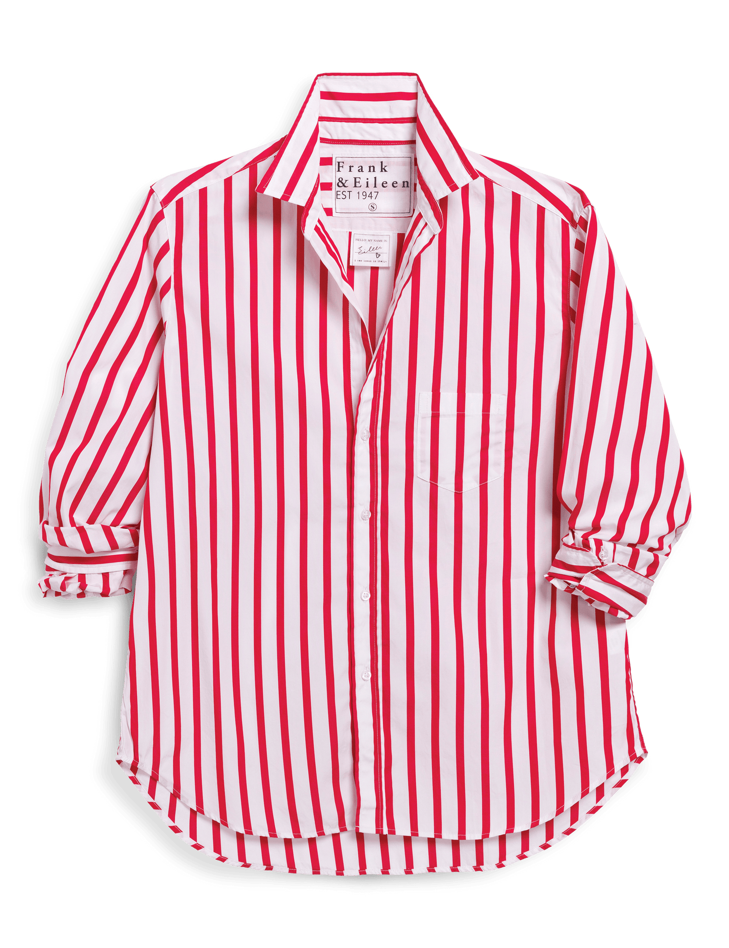 EILEEN White and Red Stripe, Italian Superluxe