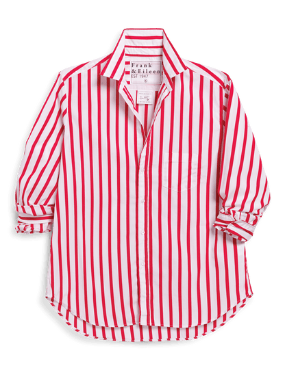 EILEEN White and Red Stripe, Italian Superluxe