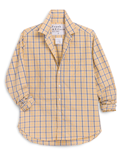 EILEEN Yellow with Blue Plaid, Italian Superluxe