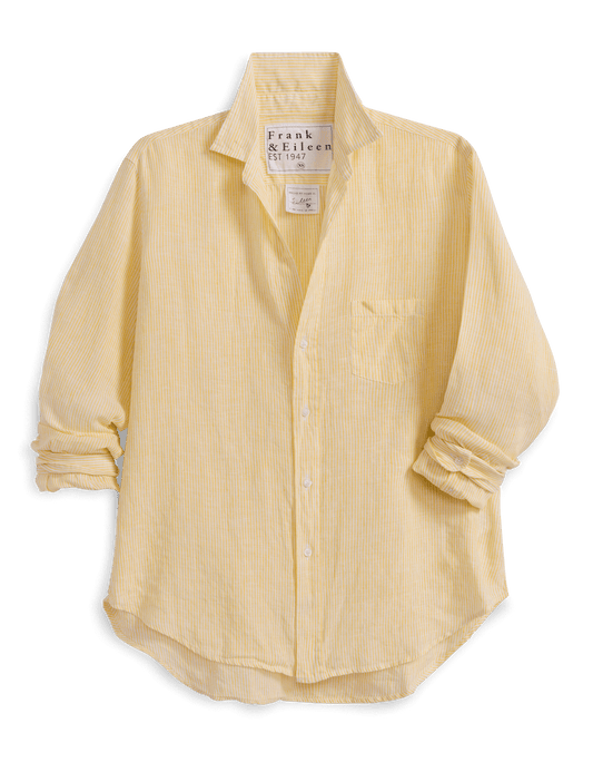 EILEEN Yellow Stripe, Italian Classic Linen