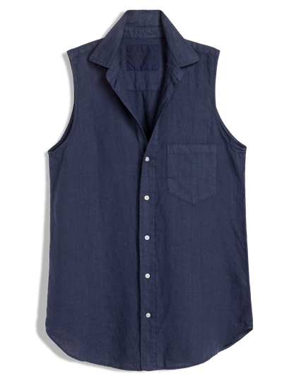 FINLEY Navy, Washed Linen