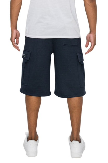 RESTRICT Baggy Fit Cargo Fleece Shorts