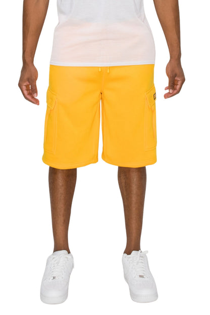 RESTRICT Baggy Fit Cargo Fleece Shorts
