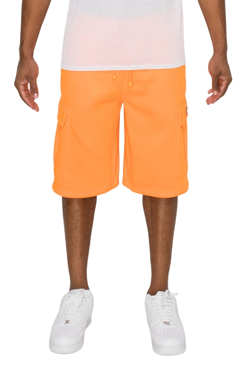RESTRICT Baggy Fit Cargo Fleece Shorts