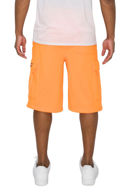 RESTRICT Baggy Fit Cargo Fleece Shorts