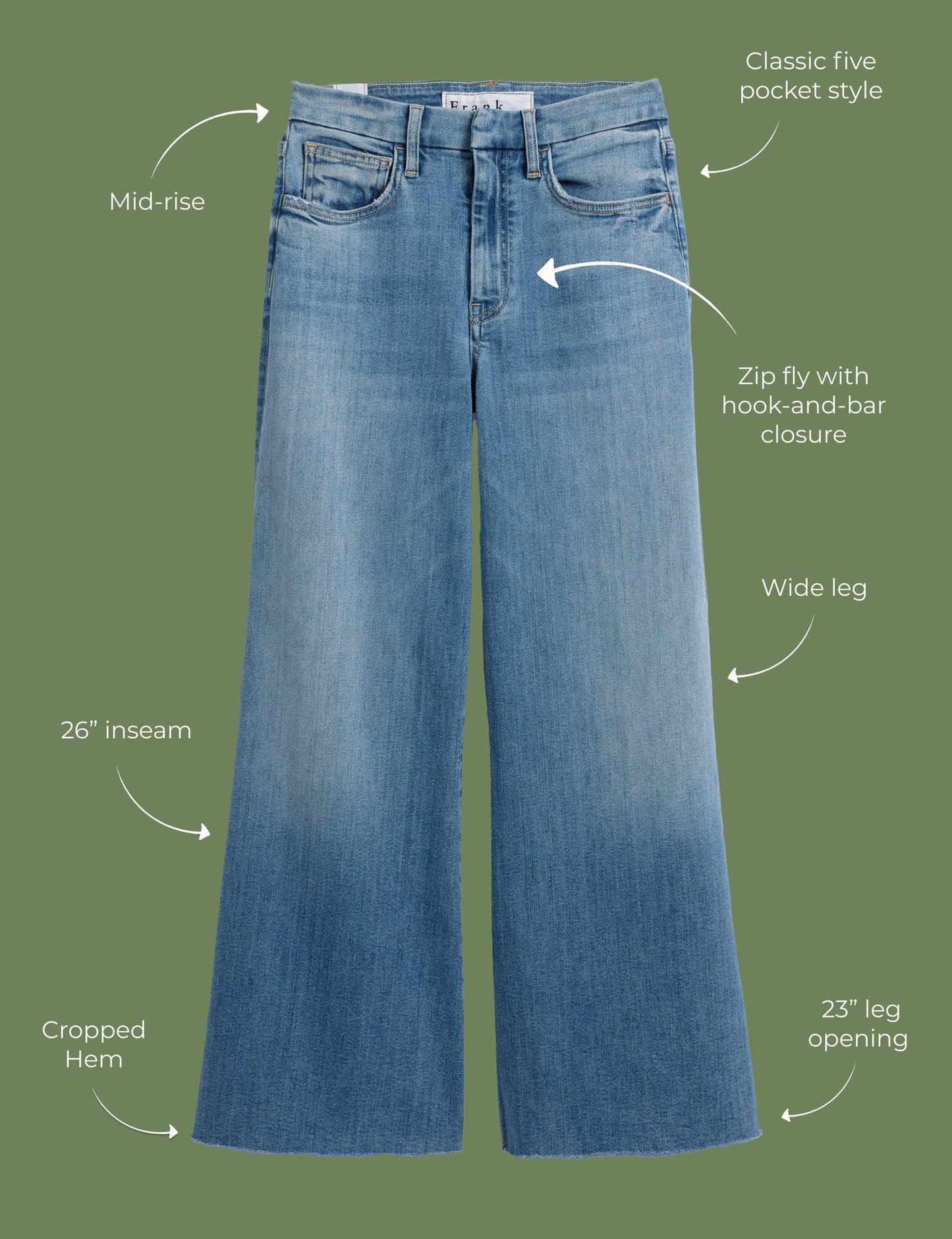 GALWAY 26" 1972 Wash, Italian Dream™ Denim