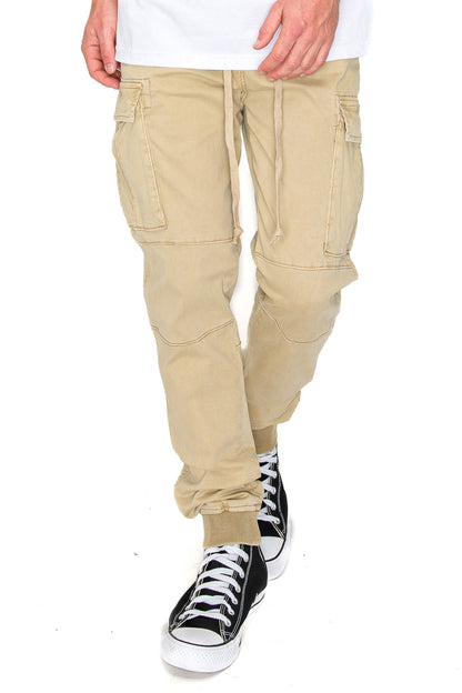 Premium Garment Washed Cargo Jogger