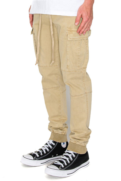 Premium Garment Washed Cargo Jogger