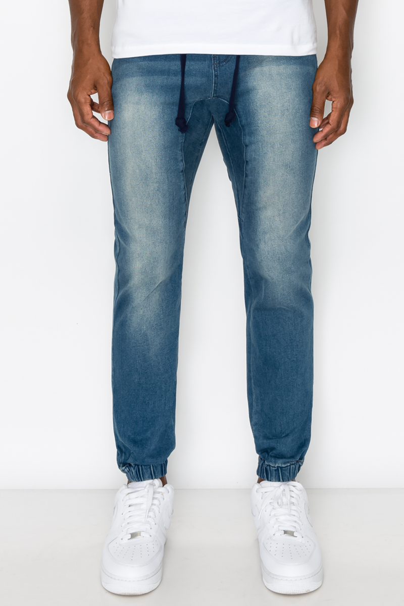 Essential Denim Jogger Pants