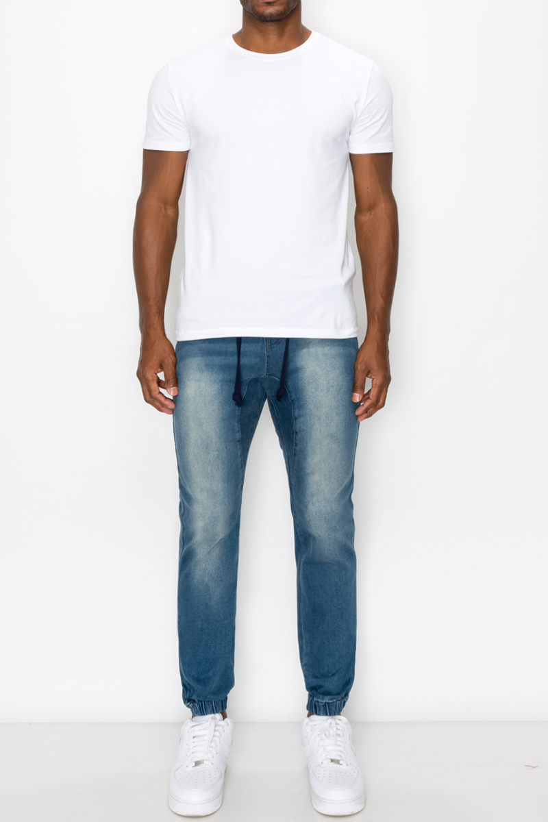 Essential Denim Jogger Pants
