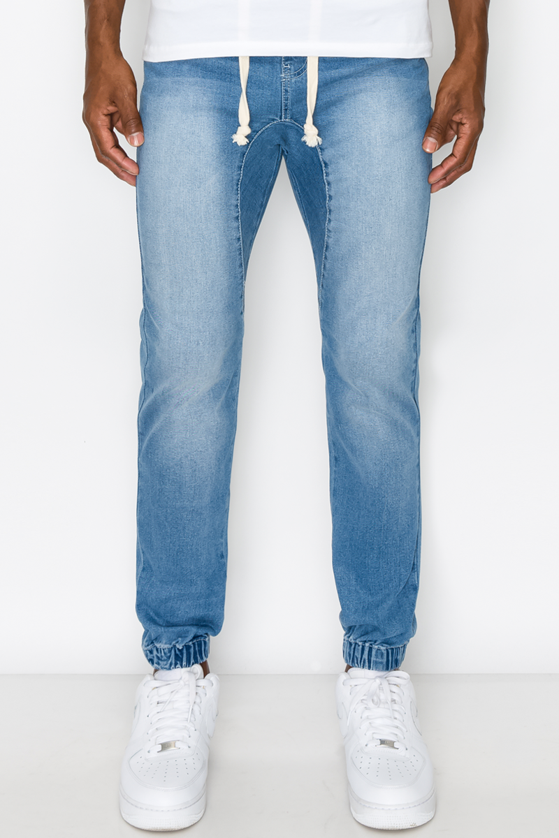 Essential Denim Jogger Pants