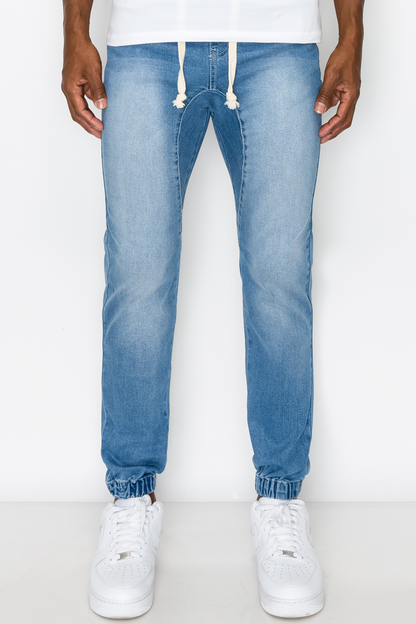 Essential Denim Jogger Pants