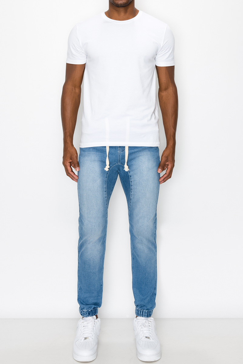 Essential Denim Jogger Pants