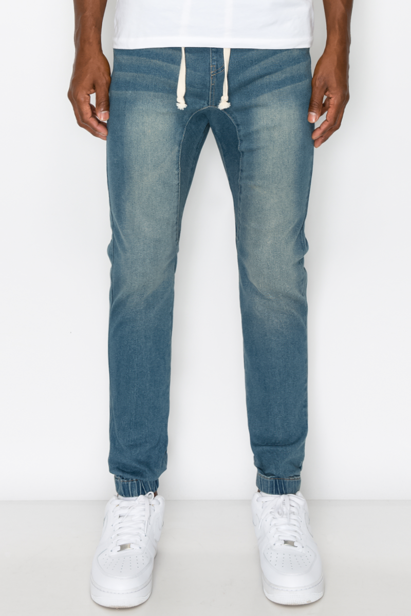 Essential Denim Jogger Pants