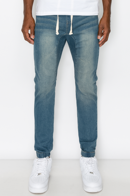 Essential Denim Jogger Pants
