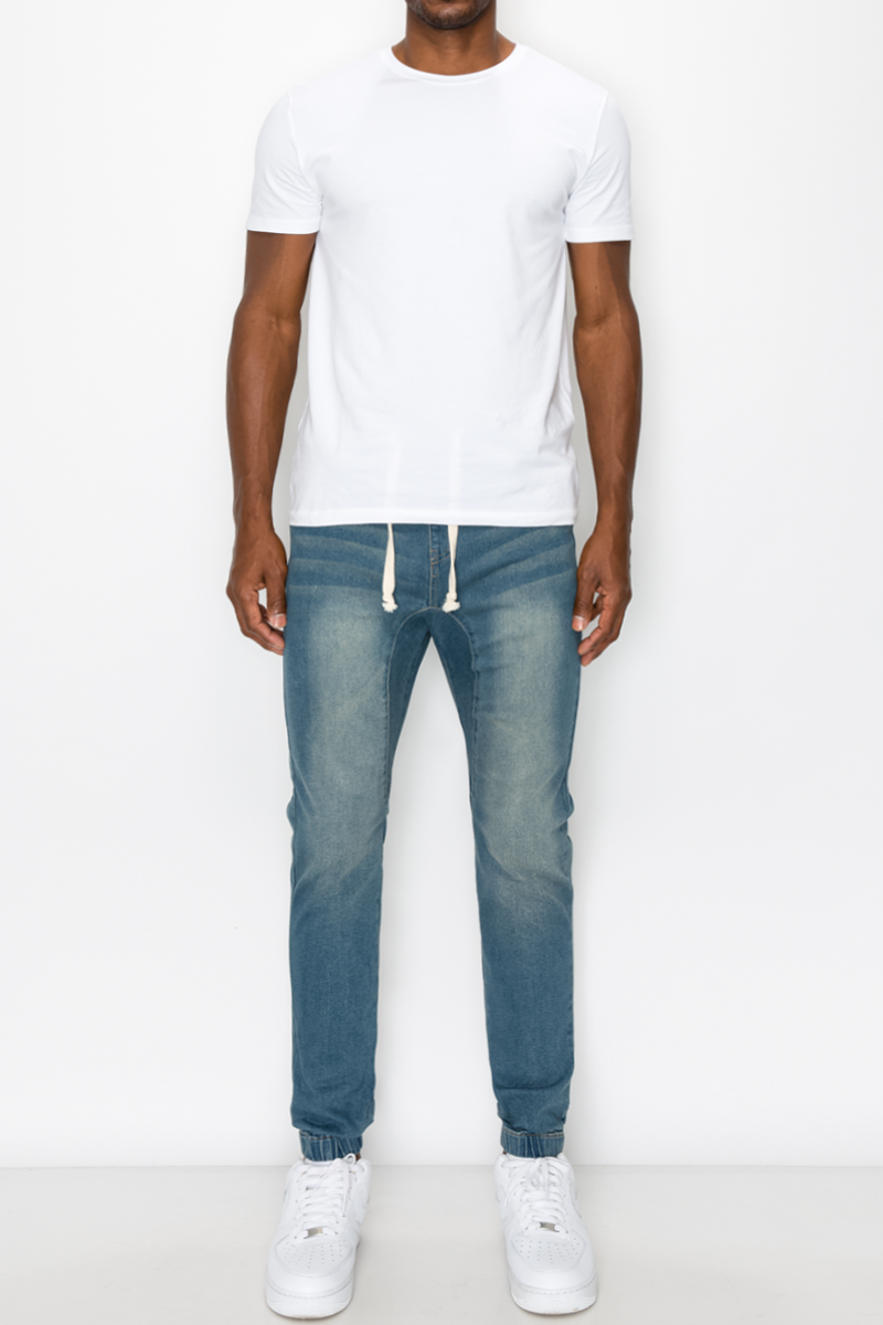 Essential Denim Jogger Pants