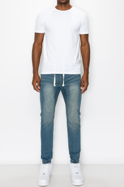 Essential Denim Jogger Pants