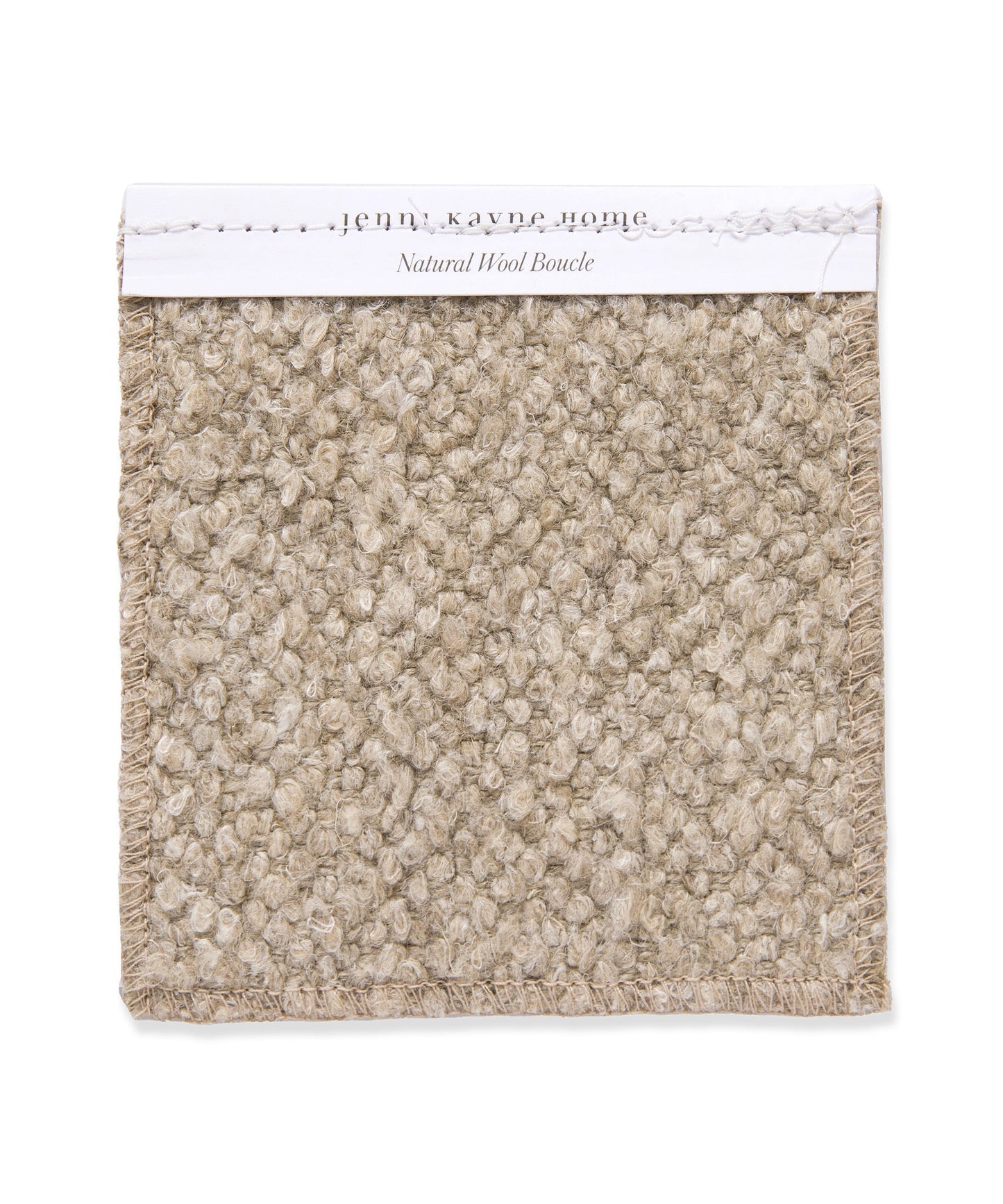 Fabric Swatch Natural Wool Boucle