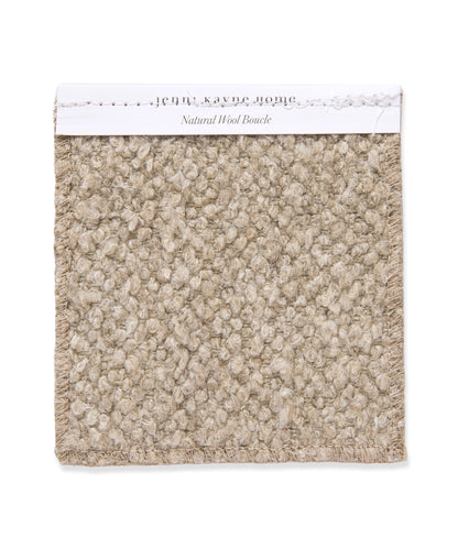 Fabric Swatch Natural Wool Boucle