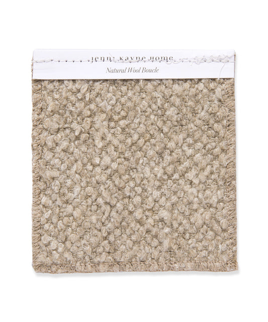 Fabric Swatch Natural Wool Boucle