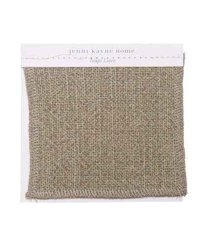 Fabric Swatch Taupe Linen