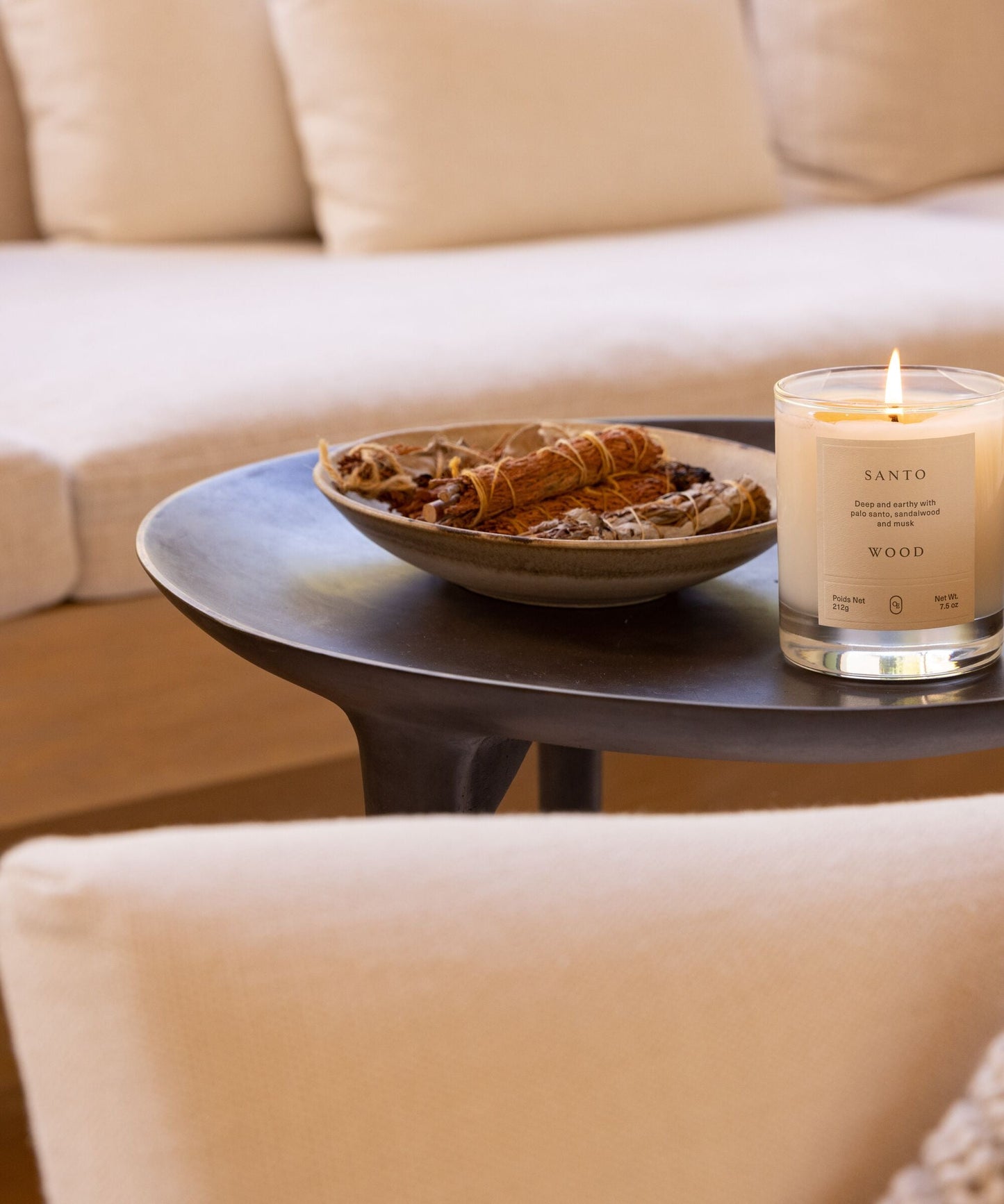 Santo Wood Candle