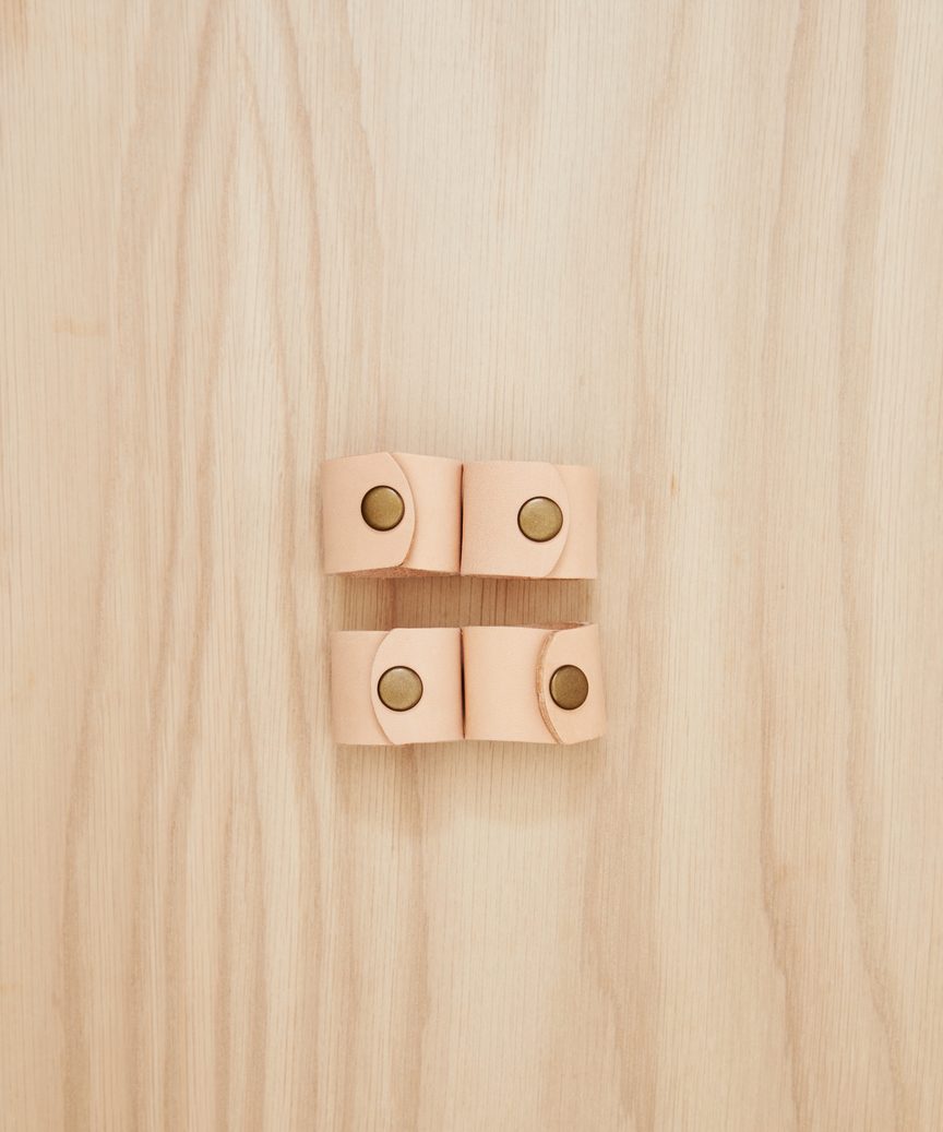 Leather Napkin Rings Set of 4