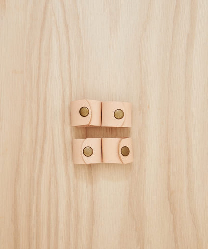 Leather Napkin Rings Set of 4