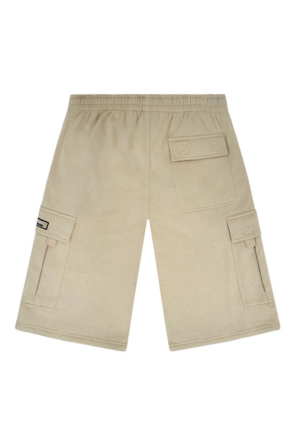 RESTRICT Baggy Fit Cargo Fleece Shorts