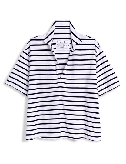 PATTY Wide Navy French Stripe, Vintage Jersey