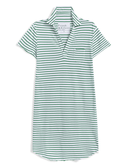 LAUREN Green and White Stripe, Vintage Jersey