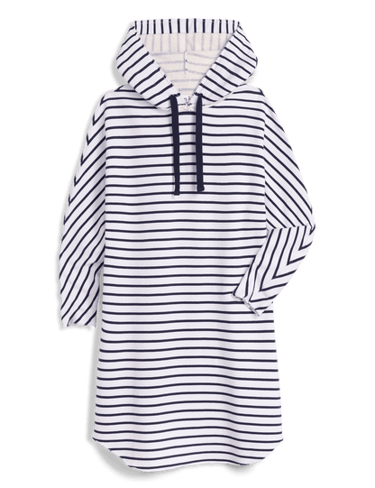 MINI JAMES Wide Navy French Stripe, Triple Terry