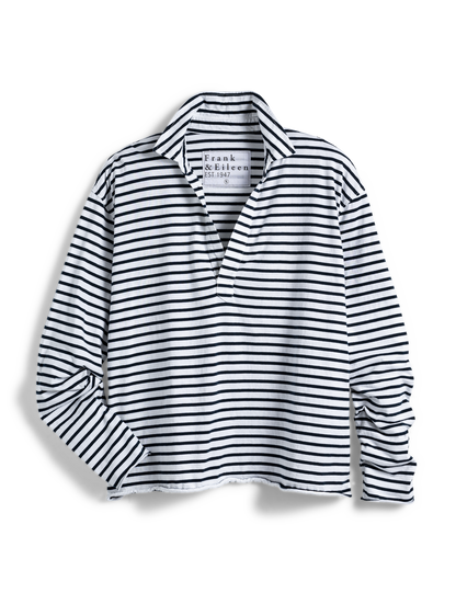 PATRICK Navy French Stripe, Vintage Jersey