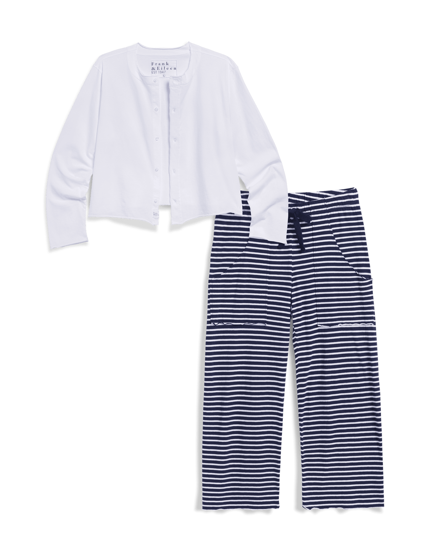 OAHU TRAVEL SET White and Yacht Stripe