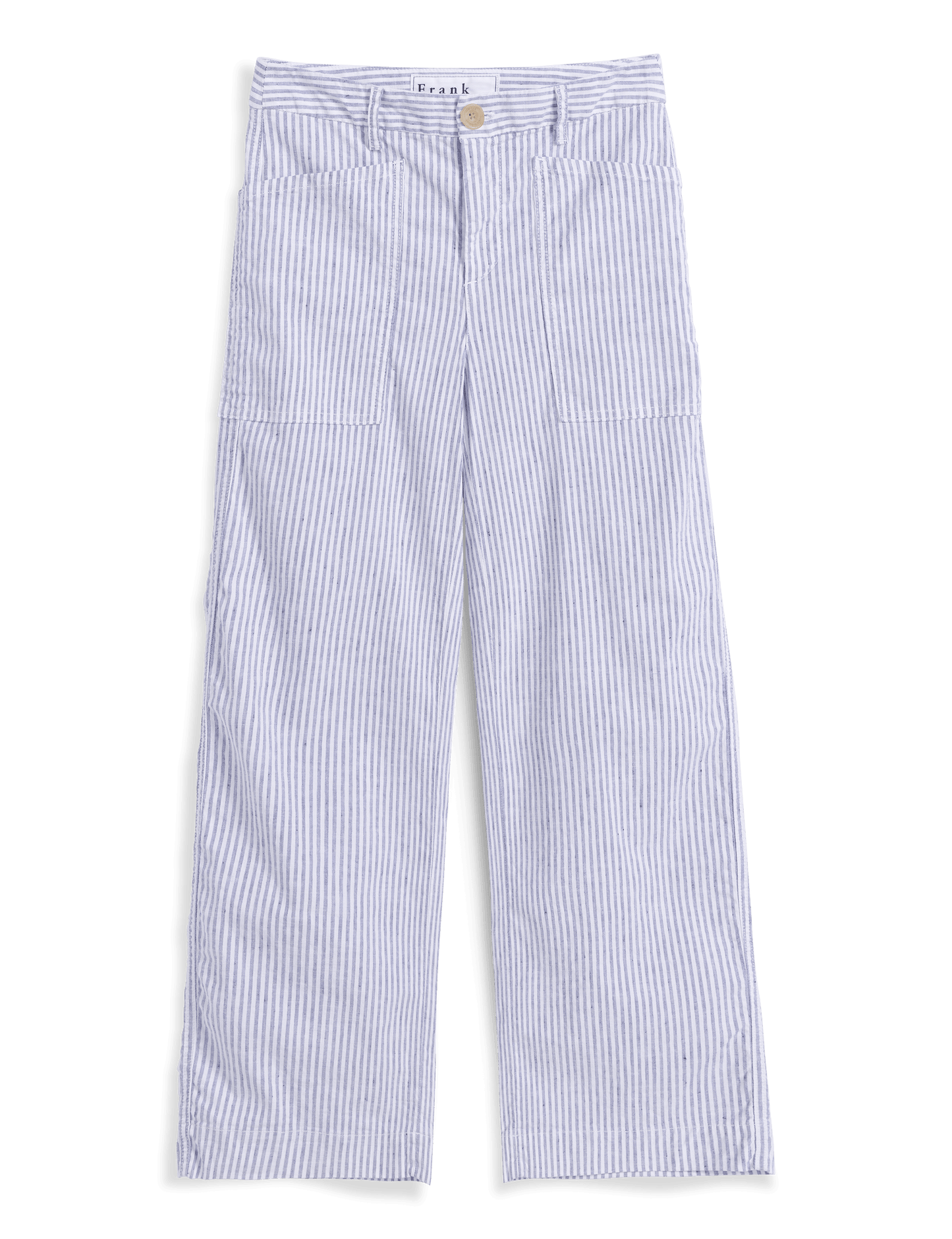 LIMERICK Navy and White Stripe, Italian Performance Linen