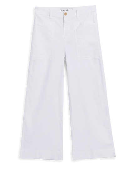LIMERICK CROP White, Italian Performance Linen