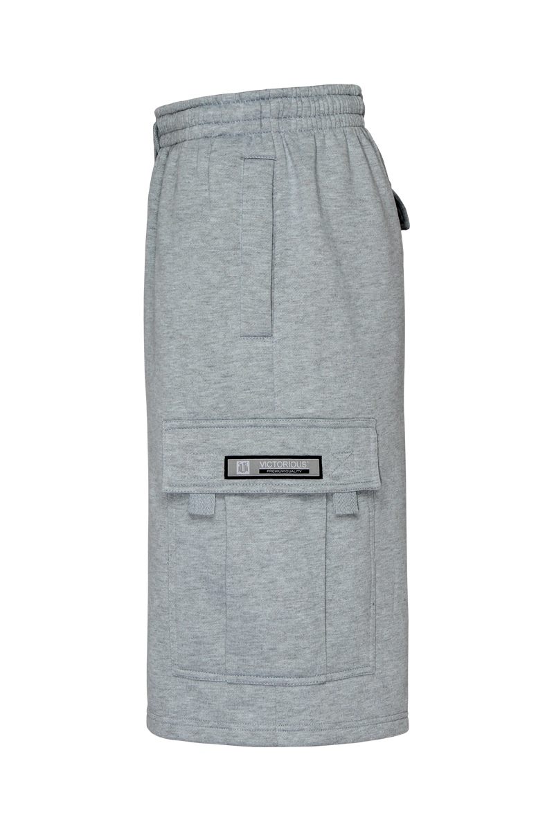 RESTRICT Baggy Fit Cargo Fleece Shorts