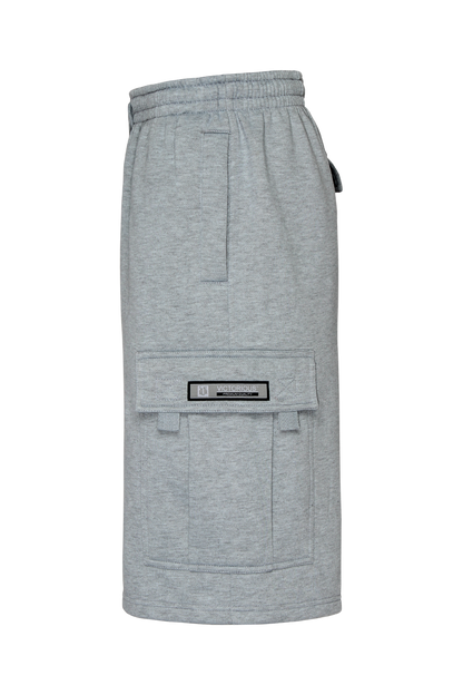 RESTRICT Baggy Fit Cargo Fleece Shorts