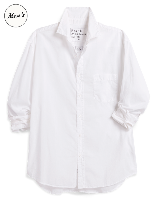 LUKE White, Italian Featherweight Poplin