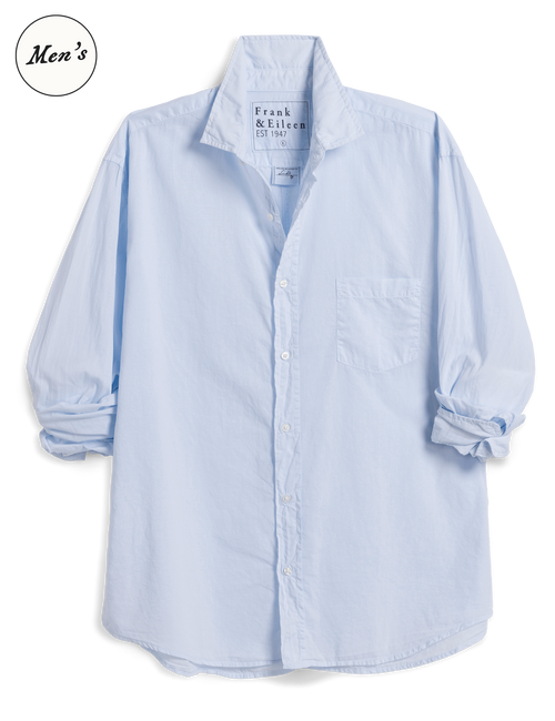 LUKE Shirting Blue, Italian Featherweight Poplin