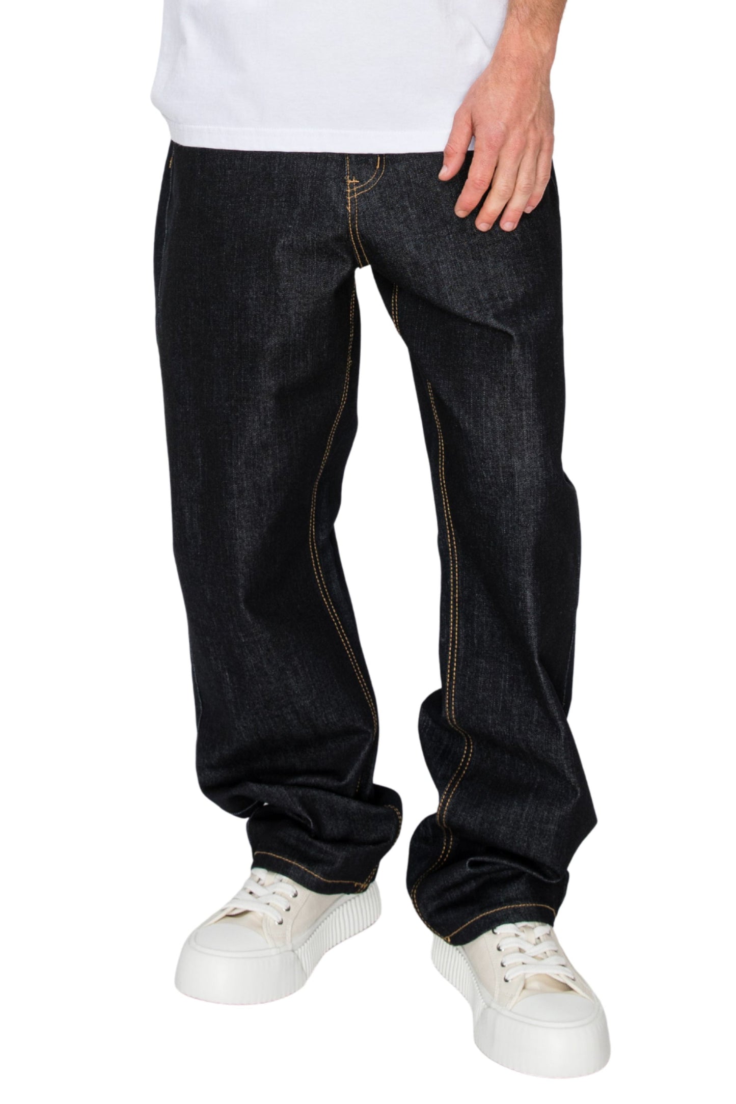 TERRA Essential Baggy Raw Denim Jeans