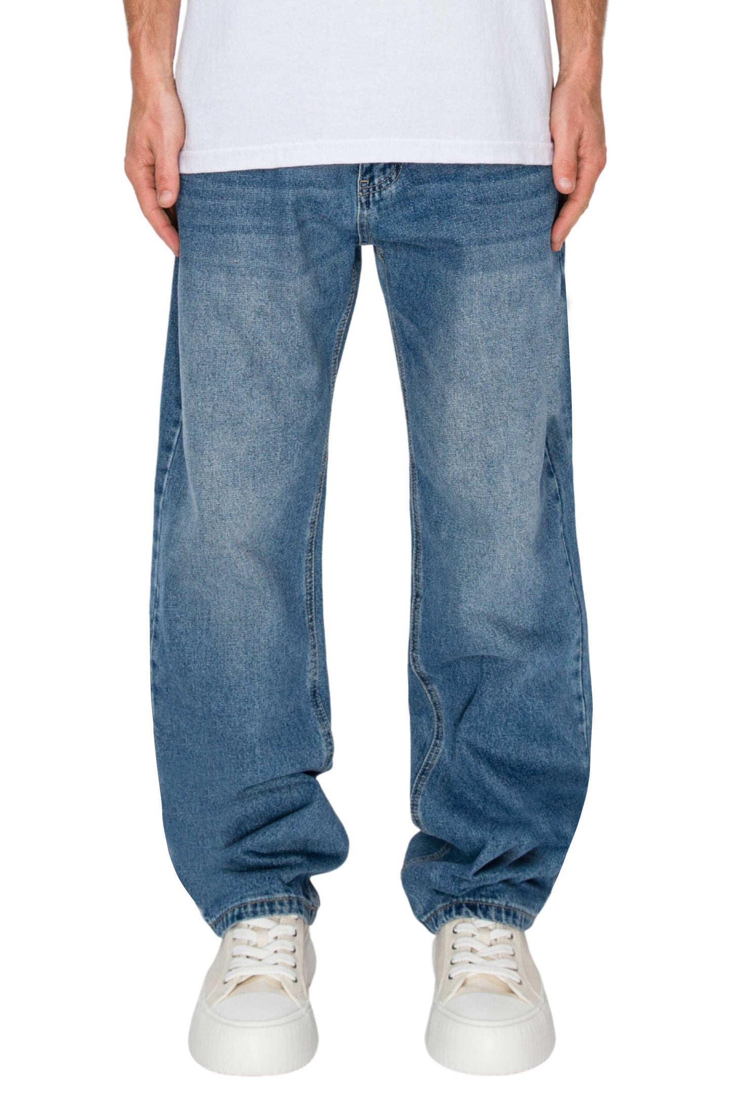ATLAS Essential Baggy Denim Jeans - Indigo