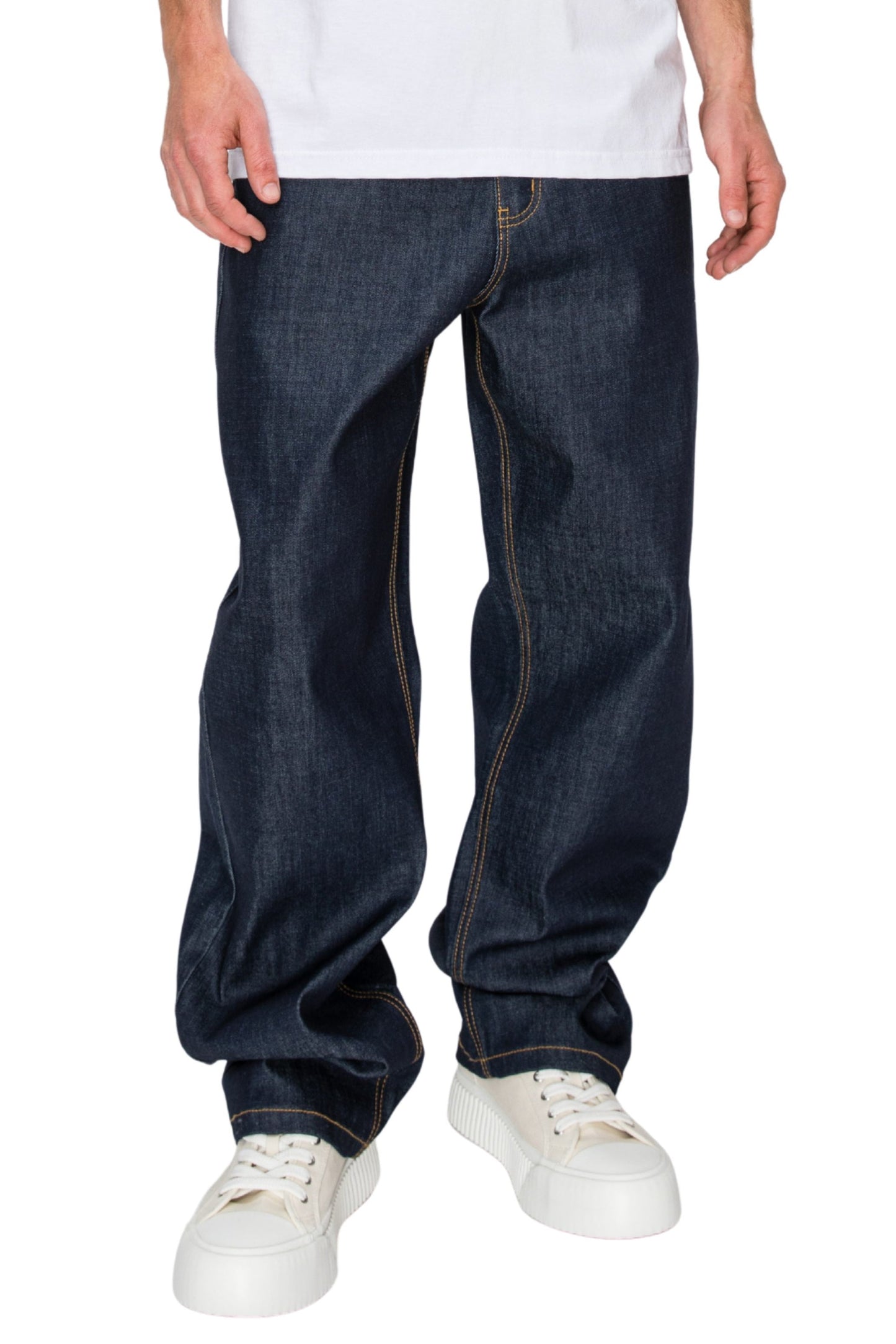 TERRA Essential Baggy Raw Denim Jeans
