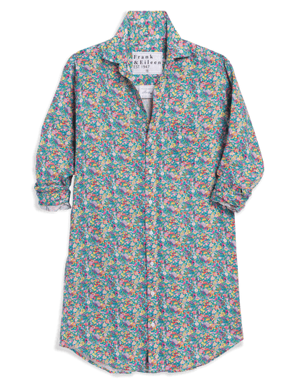 MARY Multicolor Flowers, Italian Classic Linen