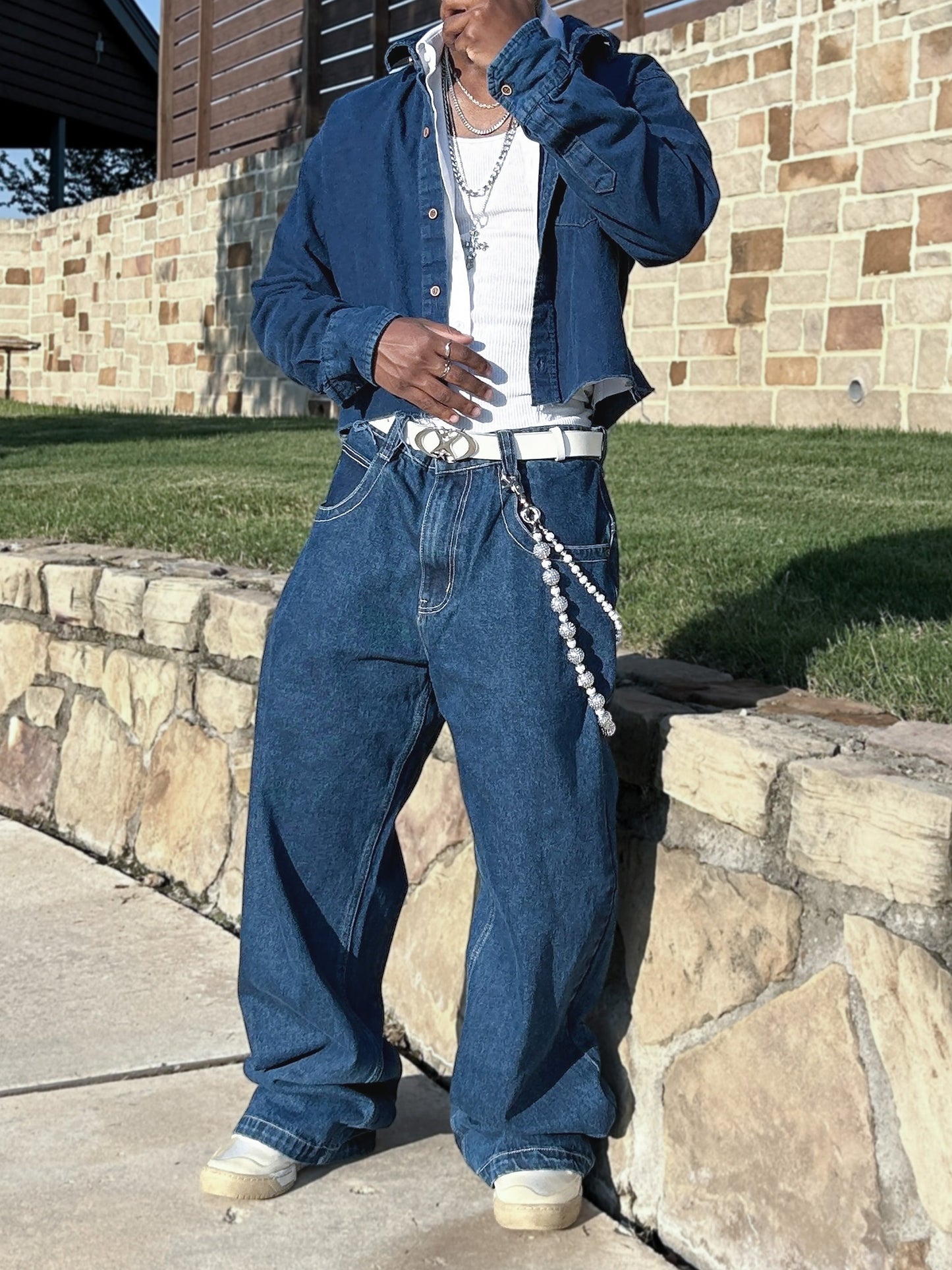 TYPHONE Ultra Baggy Y2K Denim Jeans