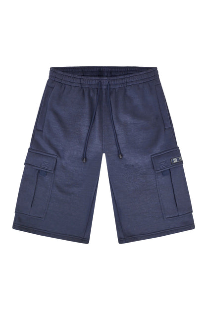 RESTRICT Baggy Fit Cargo Fleece Shorts