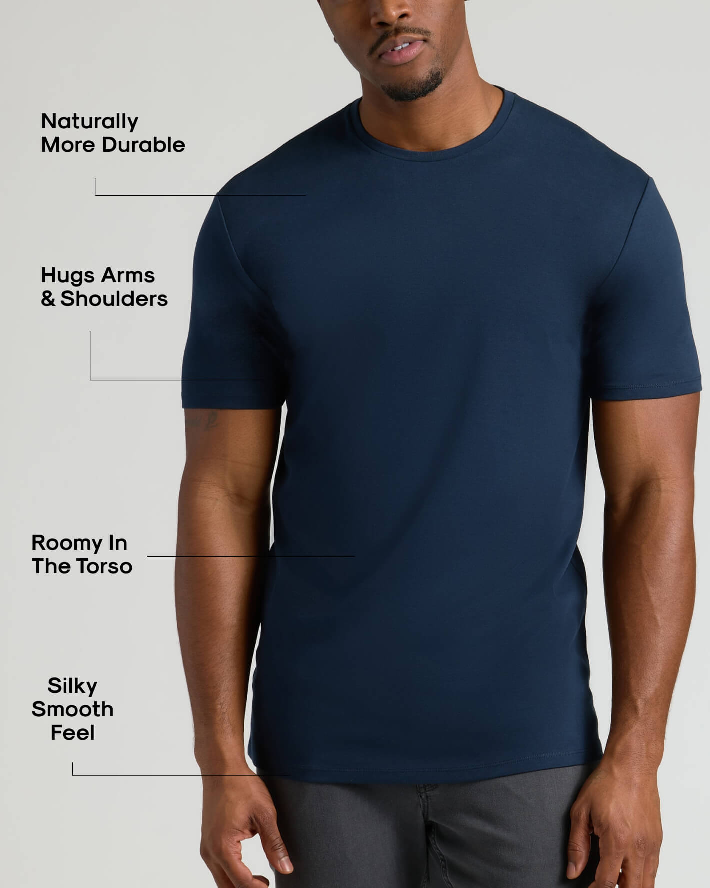 Tall Pima Cotton Blend Crew 2-Pack